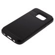 Maxbell Portable Card Pocket Phone Case Cover Film COMPATIBLE FOR Samsung Galaxy S7 Black Online Hot Sale