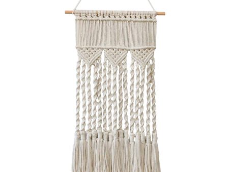 Maxbell Woven Macrame Boho Lace Tapestry Gift Mobile Wall Hanging Decoration Beige Online Hot Sale